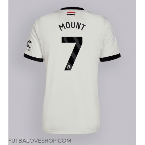 Dres Manchester United Mason Mount #7 Tretina 2024-25 Krátky Rukáv